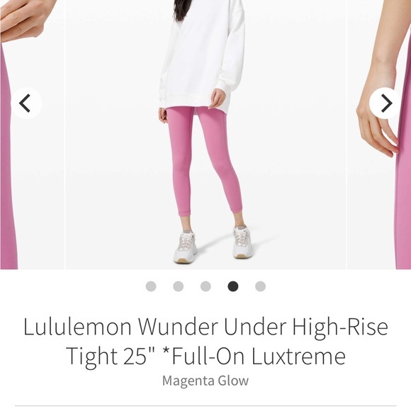 lululemon athletica Pants - Lululemon Wunder Under High-Rise Leggings - Magenta Glow